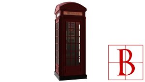 3d model of telephone booth