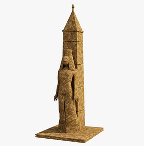 Egyptian Column 3D