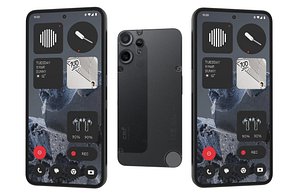 CMF Phone 2 Pro 5G Black Low Poly model
