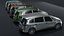 minivan car generic 3D model