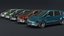 minivan car generic 3D model