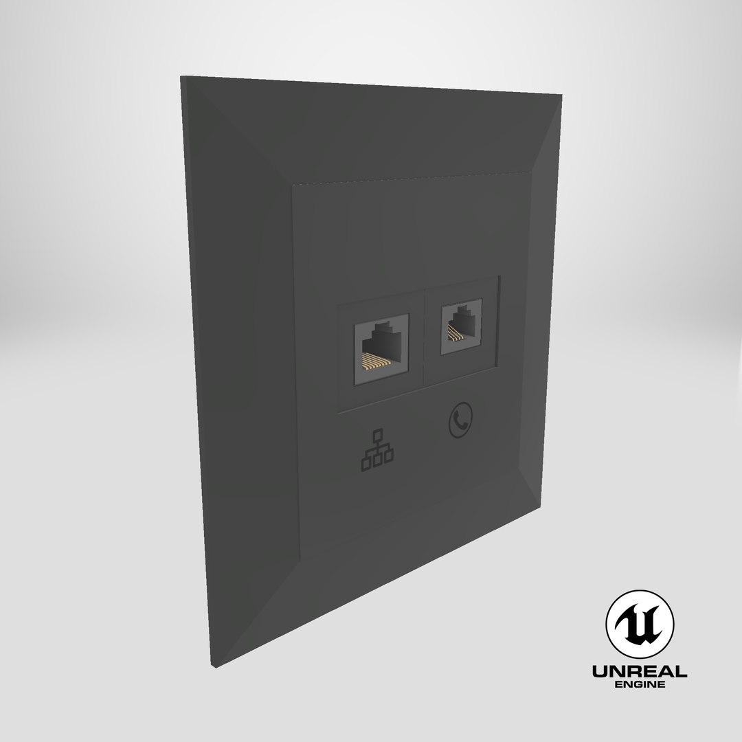 3D Telephone and Ethernet Wall Socket model https://p.turbosquid.com/ts-thumb/on/xe2JGB/h3/stemcell_unreal_render/png/1729101589/1920x1080/fit_q87/34cf66baf3fe2c4066f6705bf8d4aa4289edf79f/stemcell_unreal_render.jpg