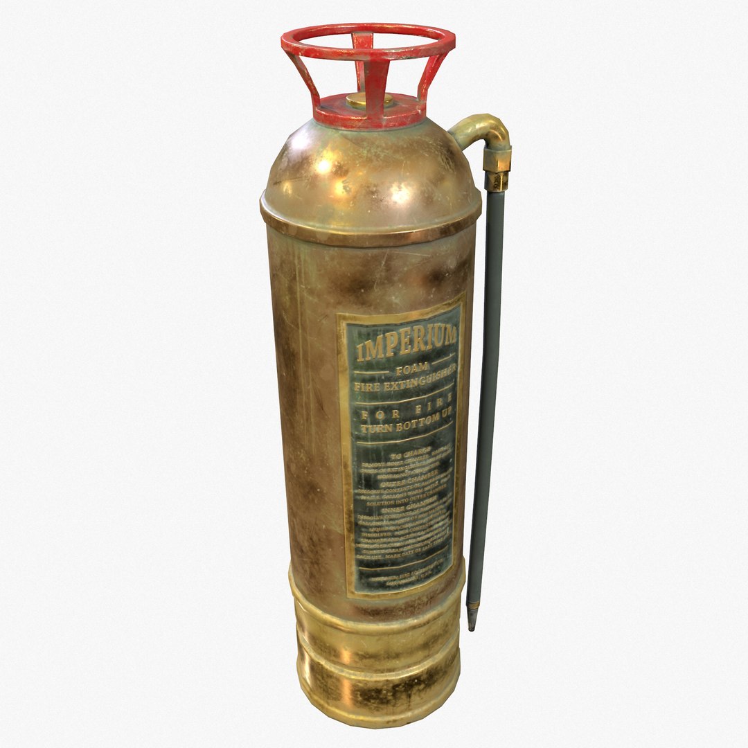 3d Ready Retro Extinguisher Pbr