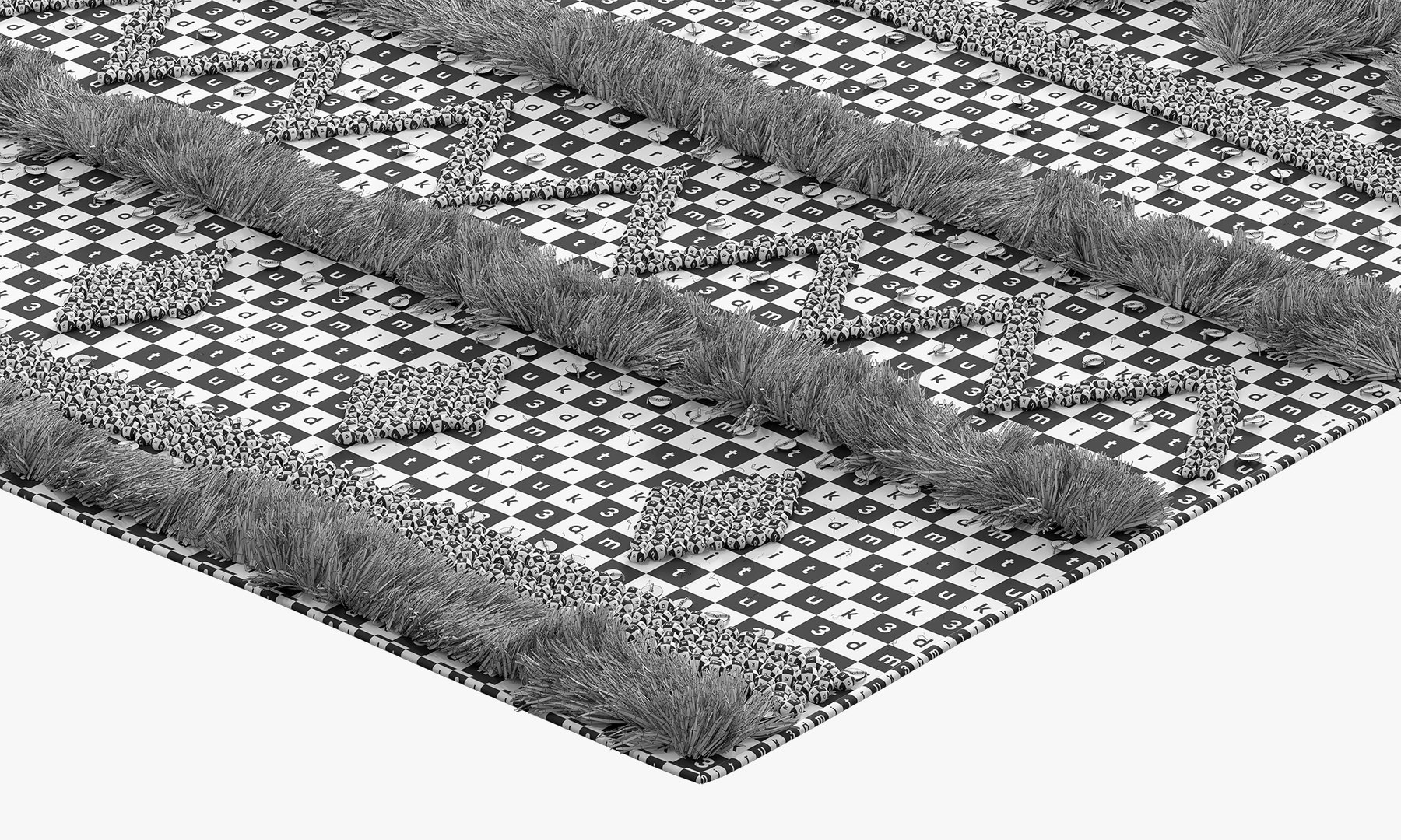 NuLOOM Black Wool Raised Geometric Shag Rug Model - TurboSquid 2148024