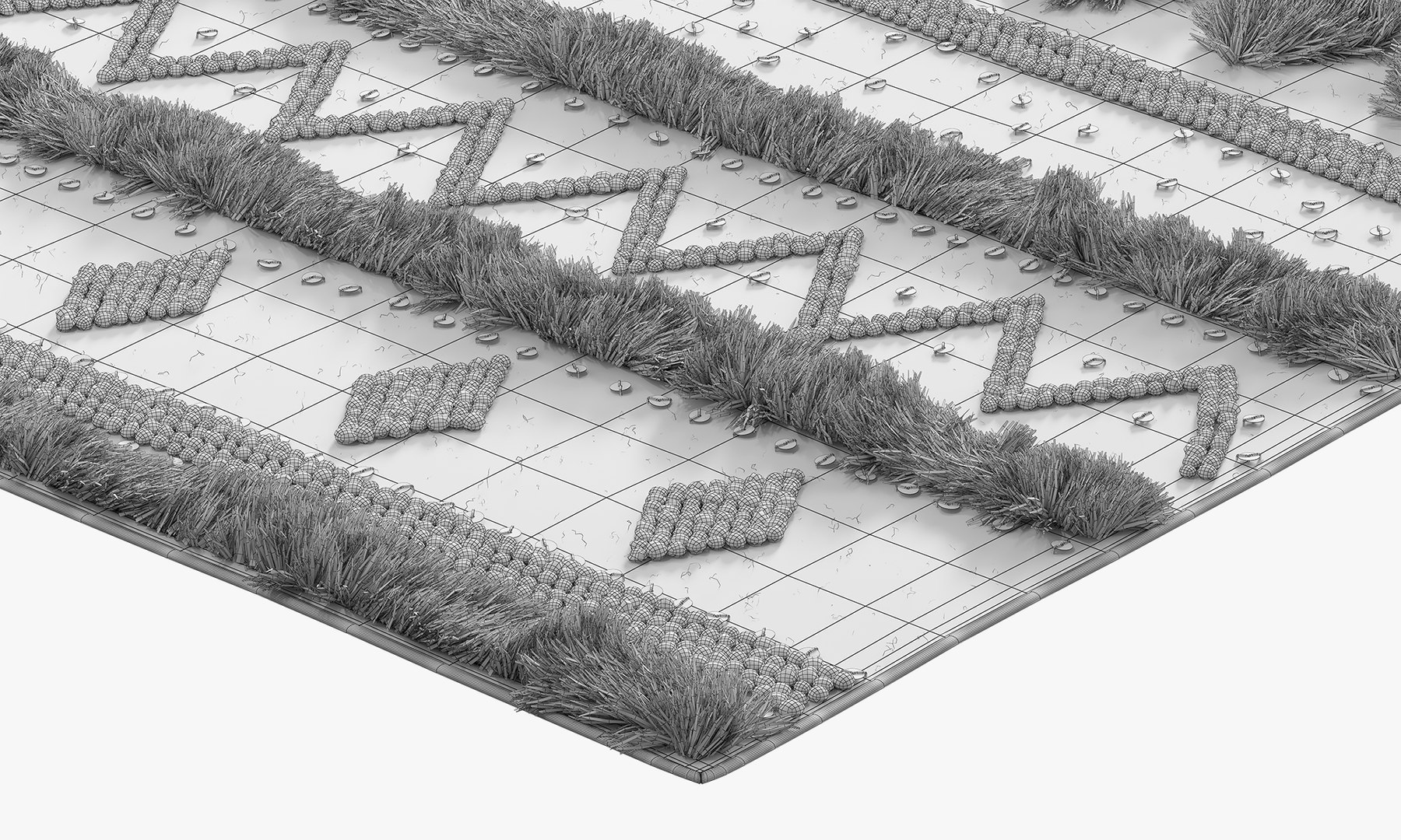 NuLOOM Black Wool Raised Geometric Shag Rug Model - TurboSquid 2148024