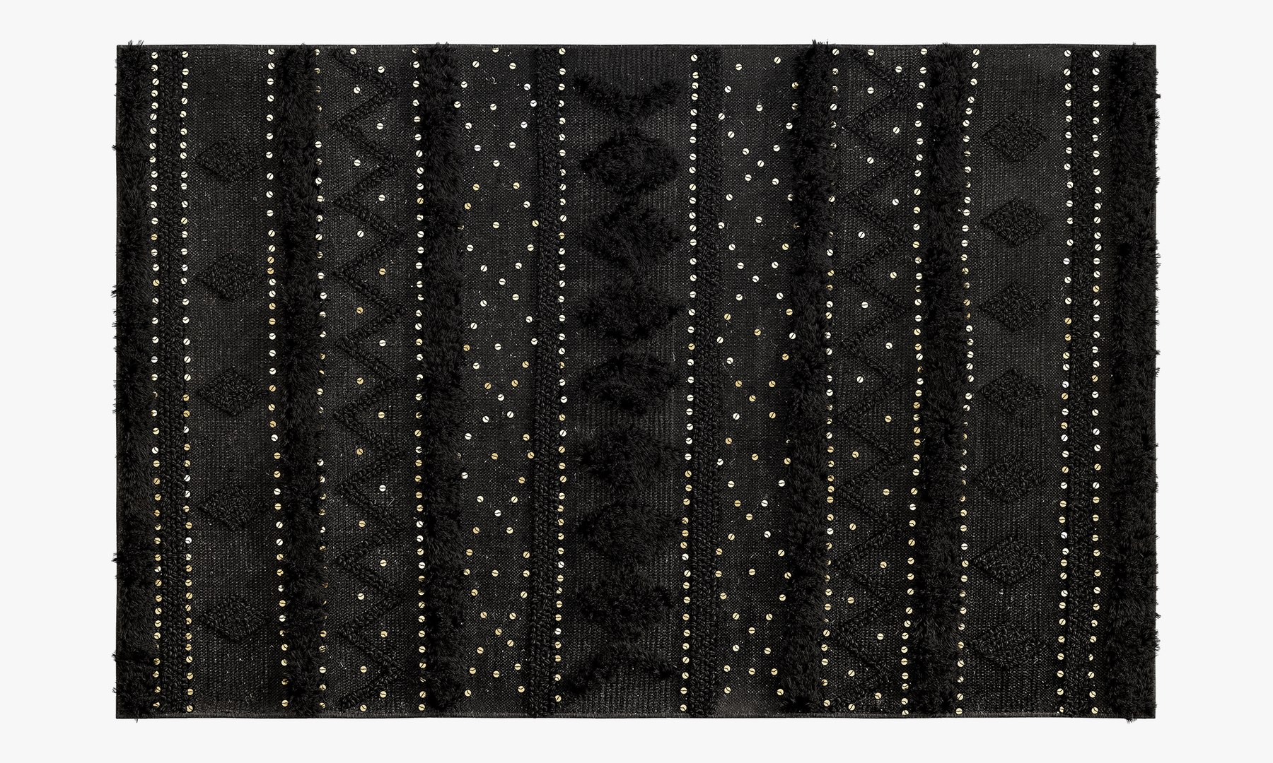 NuLOOM Black Wool Raised Geometric Shag Rug Model - TurboSquid 2148024