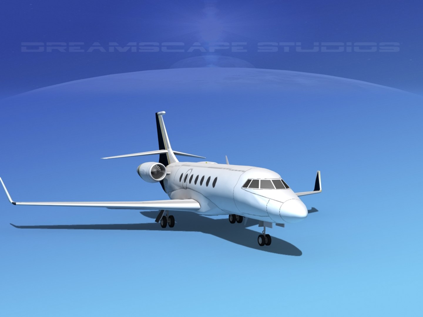 3d Turbines Falcon Dassault 2000