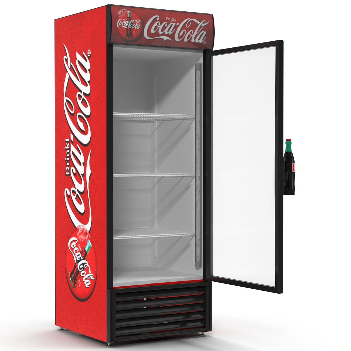 3d refrigerator coca cola