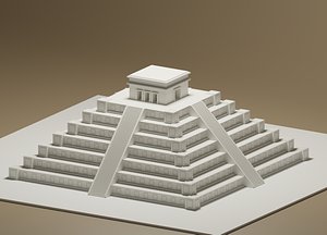 Cartoon Mayan Pyramid