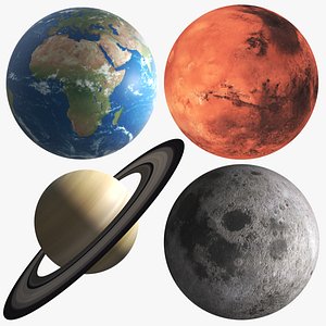 planets modeled 3D