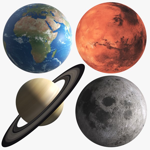 planets modeled 3D