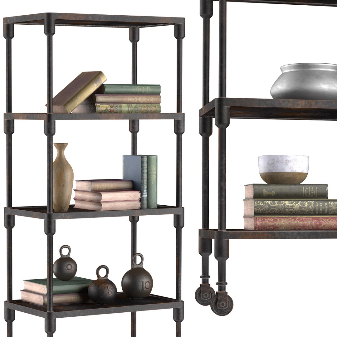 3d model narrow rack