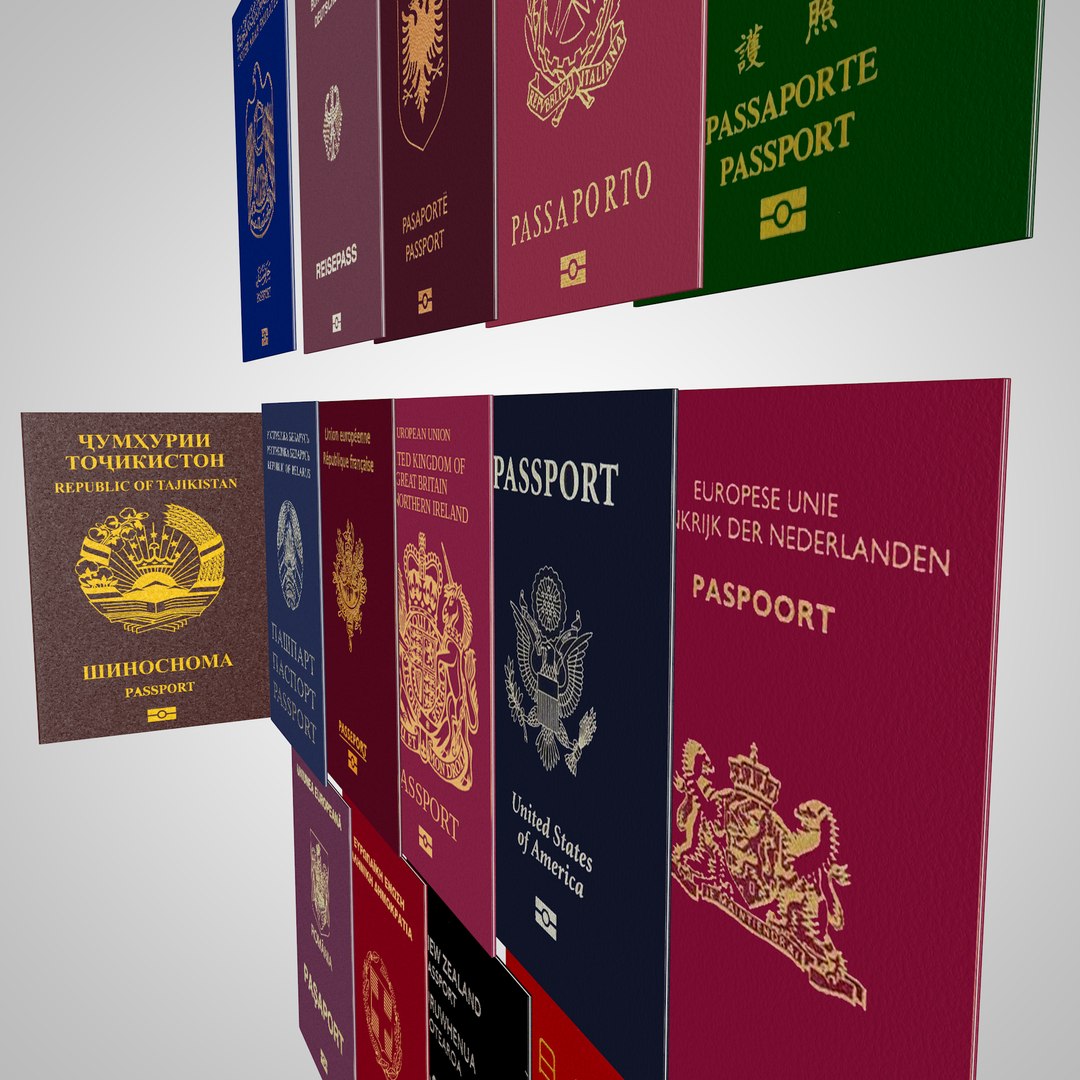 3d 16 Passports World Turbosquid 1430168 5392