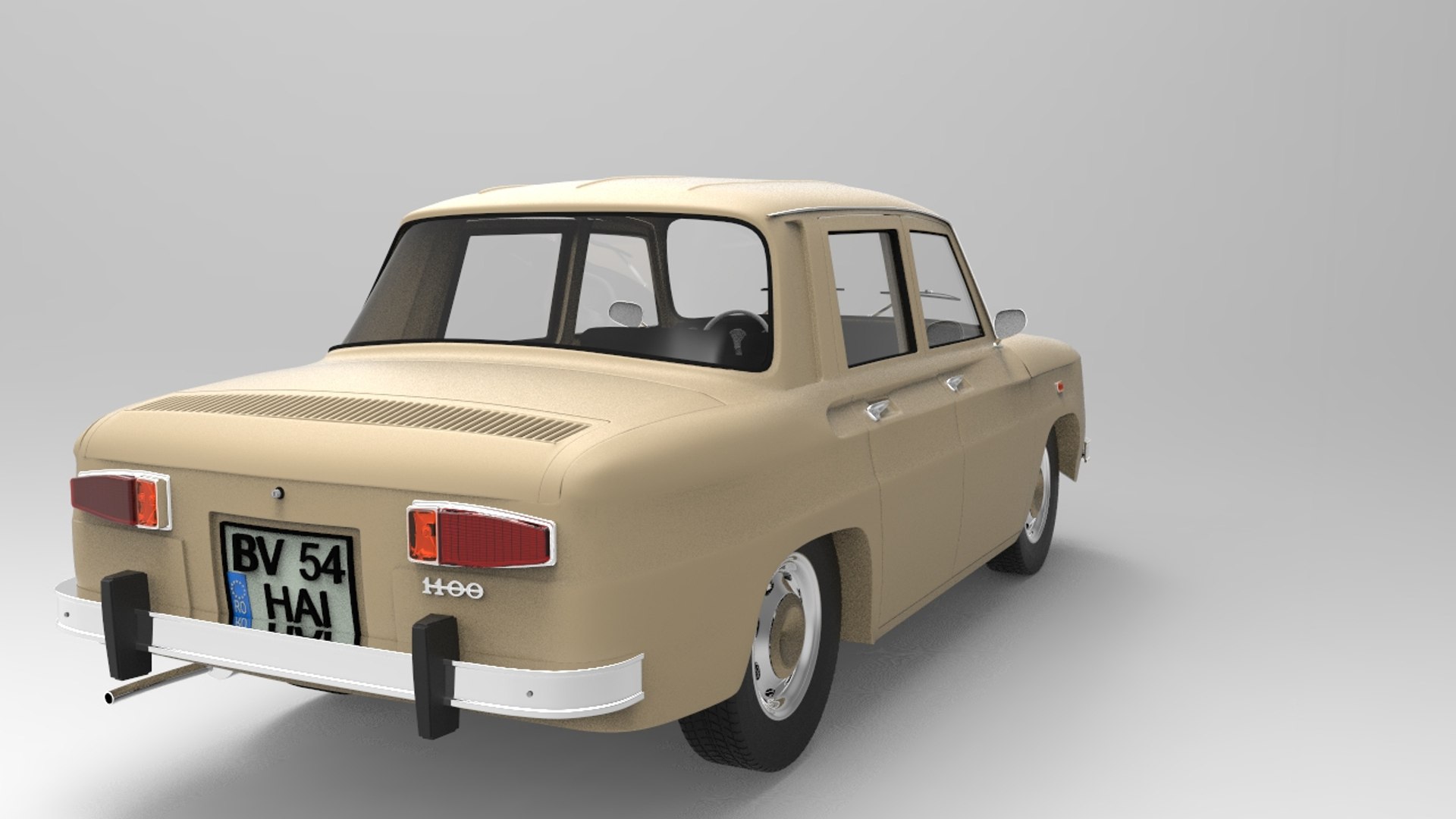 dacia 1100 car 3D model https://p.turbosquid.com/ts-thumb/oo/RazvVX/NuH6QIK7/back3platehi/jpg/1574625479/1920x1080/fit_q87/07f27291795375ca7299f0bb01987122ff4b01ef/back3platehi.jpg
