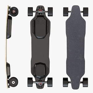electric skate skateboard 3D