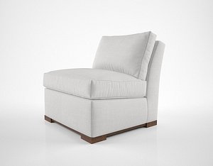 Cameron St. Claire wood base slipper Chair