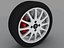 3d model seat ibiza cupra alloy wheel