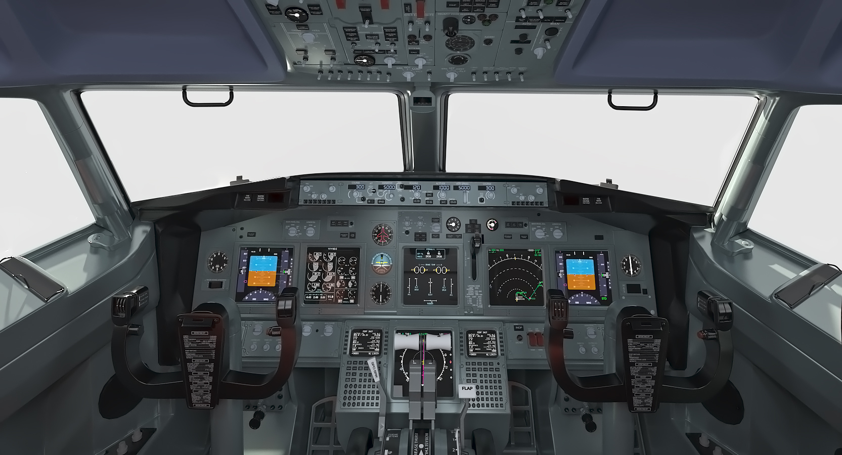 Boeing 737 cockpit 3D model - TurboSquid 1188630