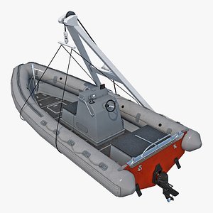 rescue boat crane model
