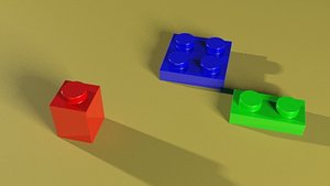 lego bricks 3d model