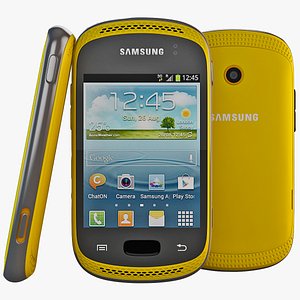 obj yellow samsung galaxy cellphone