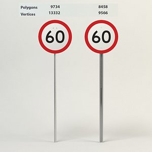 speed limit-60 3d 3ds