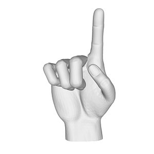Realistic Hand model pose gesture 9