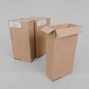 Cardboard Box R-248 - Rigged and Customizable