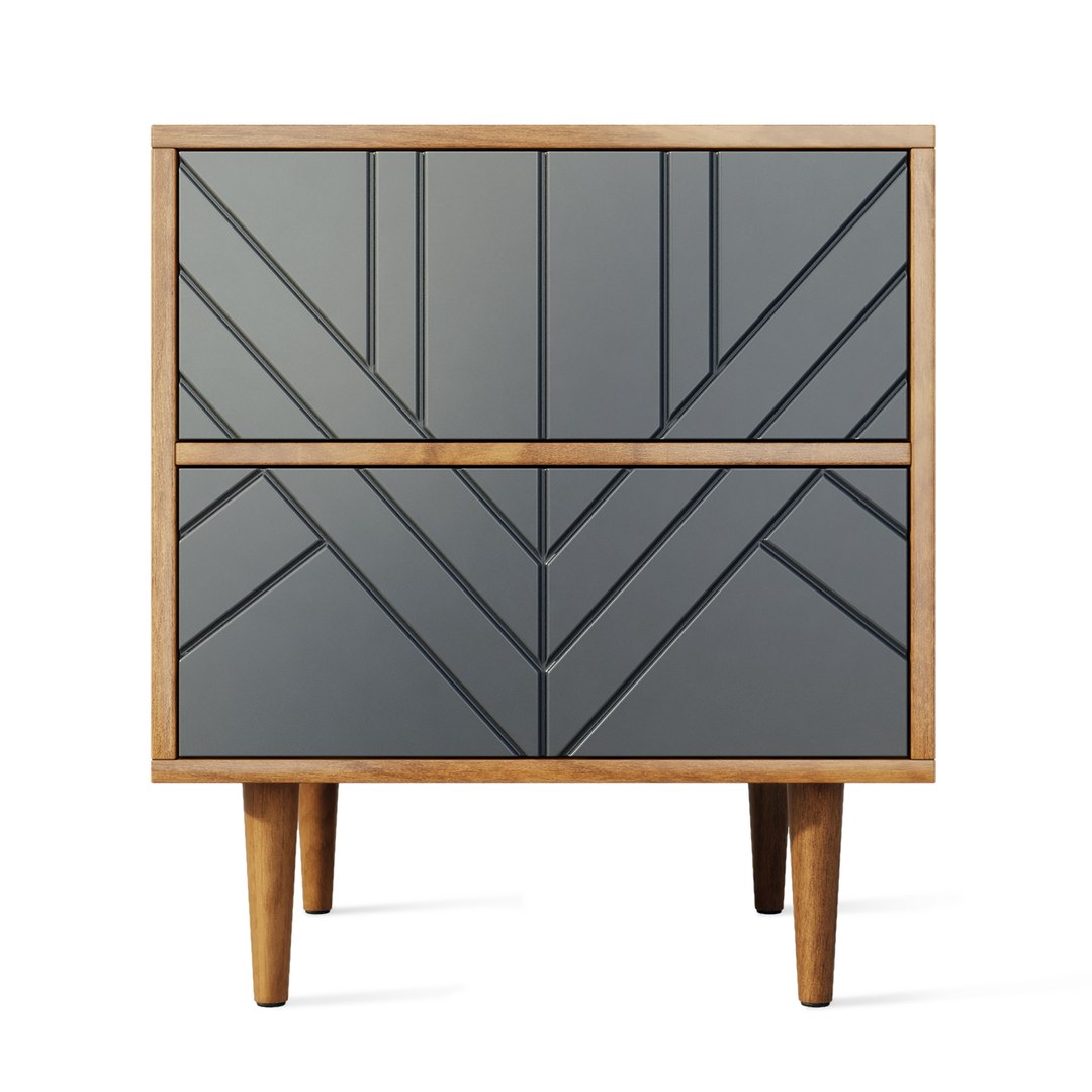 Chest Of Drawers And Bedside Table Zara Mocka 3D Model TurboSquid 2093053