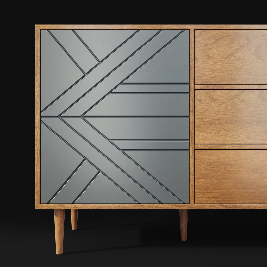 Chest Of Drawers And Bedside Table Zara Mocka 3D Model TurboSquid 2093053