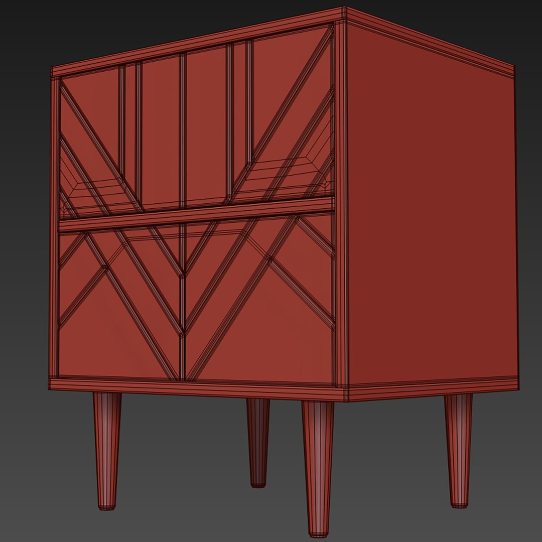 Chest Of Drawers And Bedside Table Zara Mocka 3D Model TurboSquid 2093053