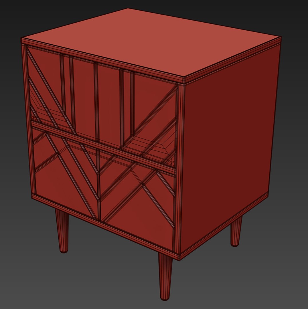 Chest Of Drawers And Bedside Table Zara Mocka 3D Model TurboSquid 2093053