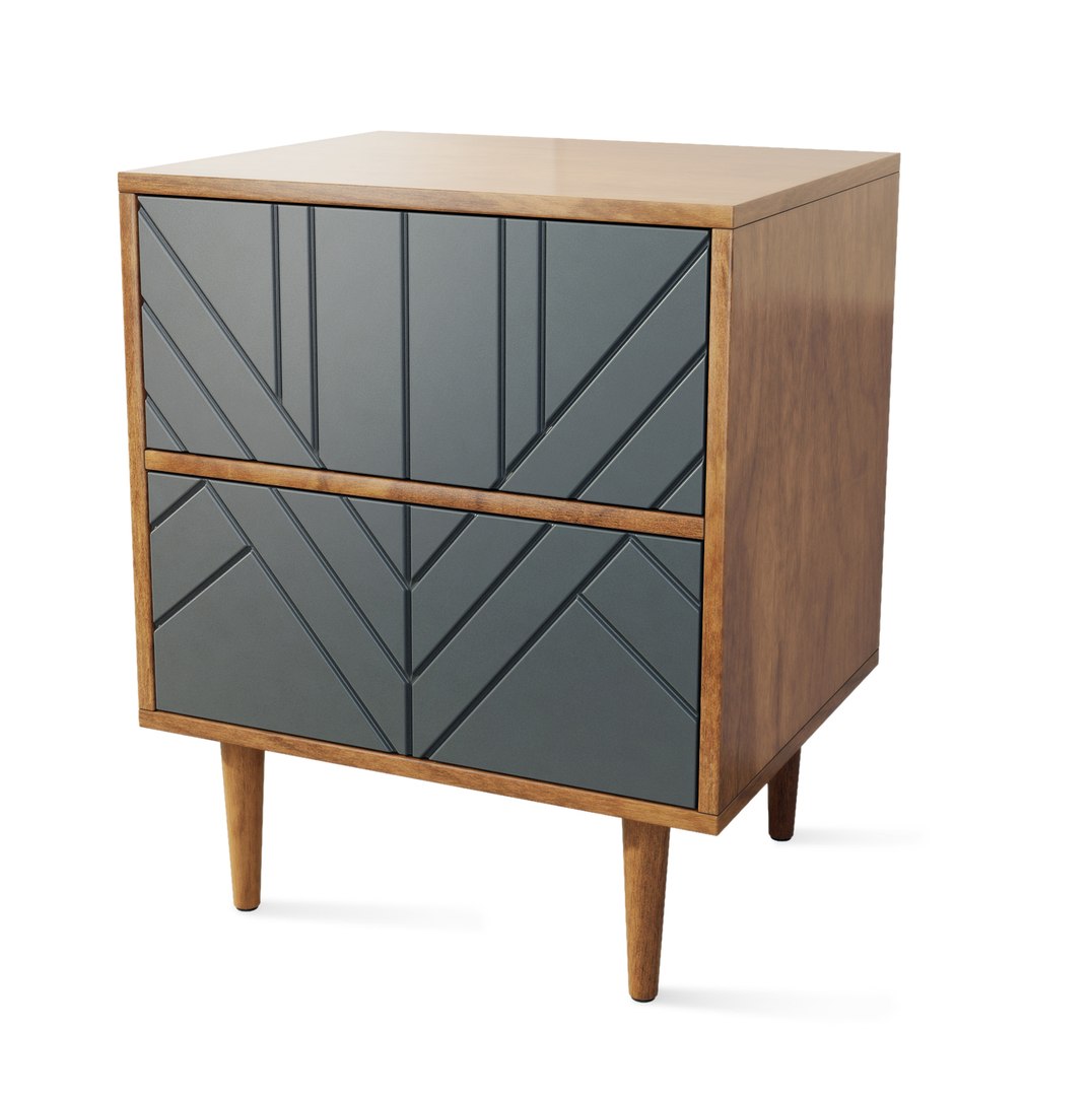 Chest Of Drawers And Bedside Table Zara Mocka 3D Model TurboSquid 2093053