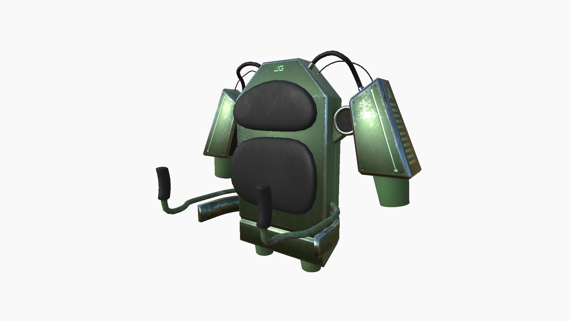 Jetpack G09 Green Metal - SciFi Character Design 3D Model - TurboSquid ...