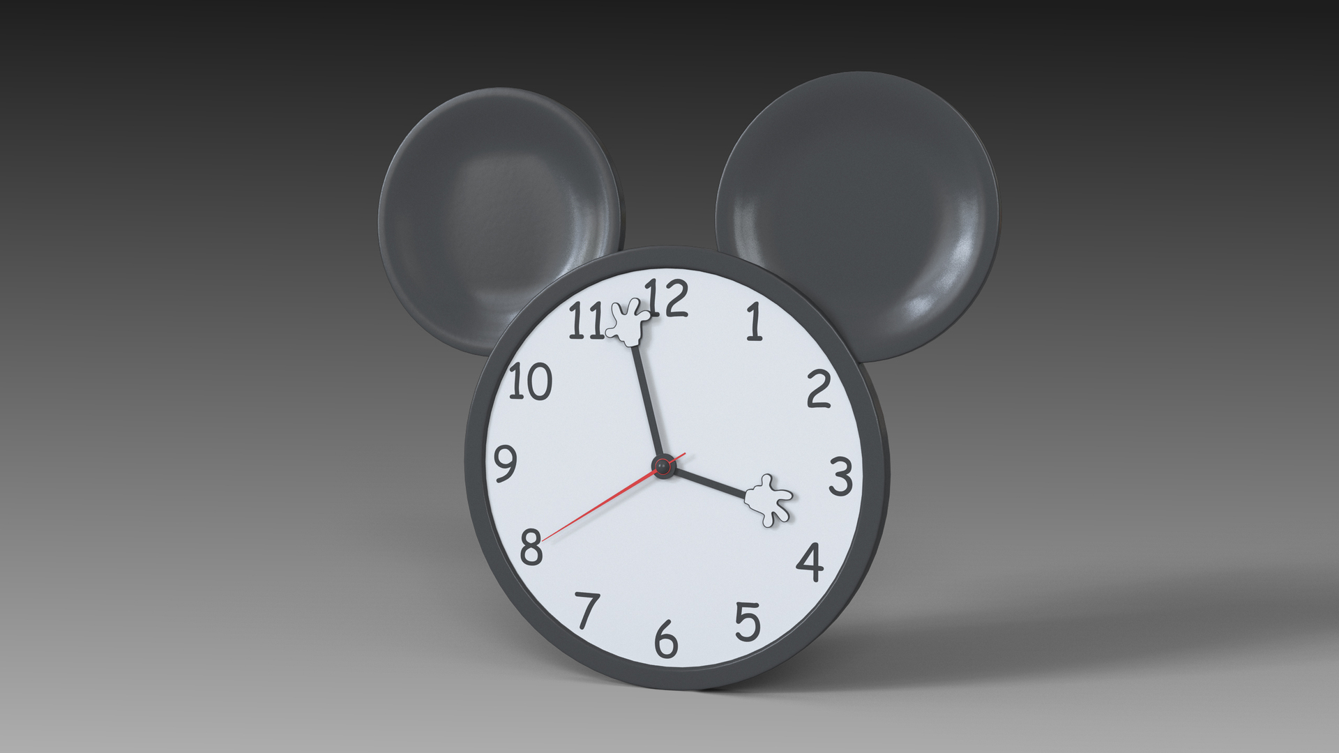 Mouse Clock 3D Model - TurboSquid 1878645