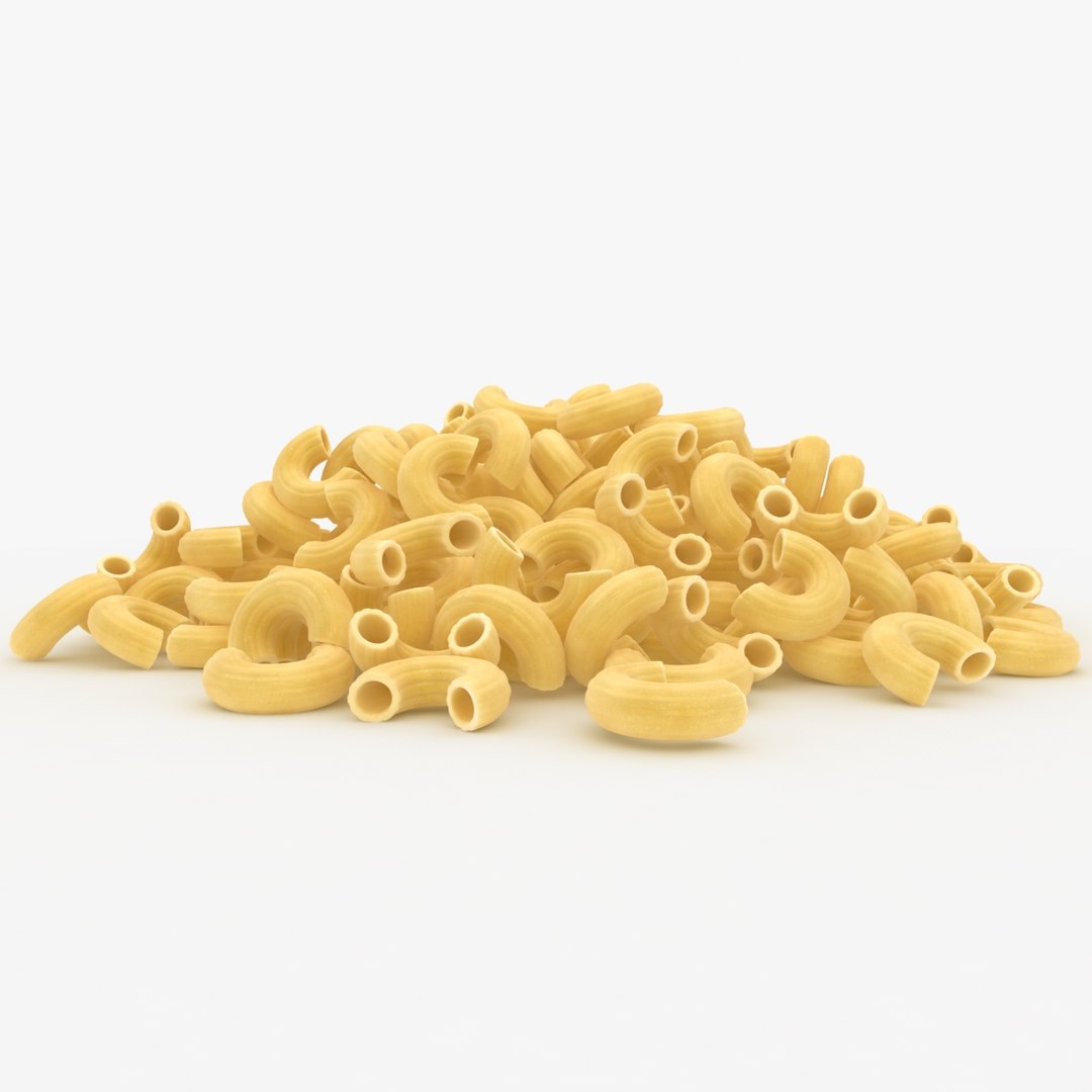 3D realistic dry elbow macaroni https://p.turbosquid.com/ts-thumb/op/JY49KP/oAv07LzN/lemon_rr_03aa/jpg/1507566632/1920x1080/fit_q87/8b3963485a15379b5615b6eeebf3110133b7c493/lemon_rr_03aa.jpg