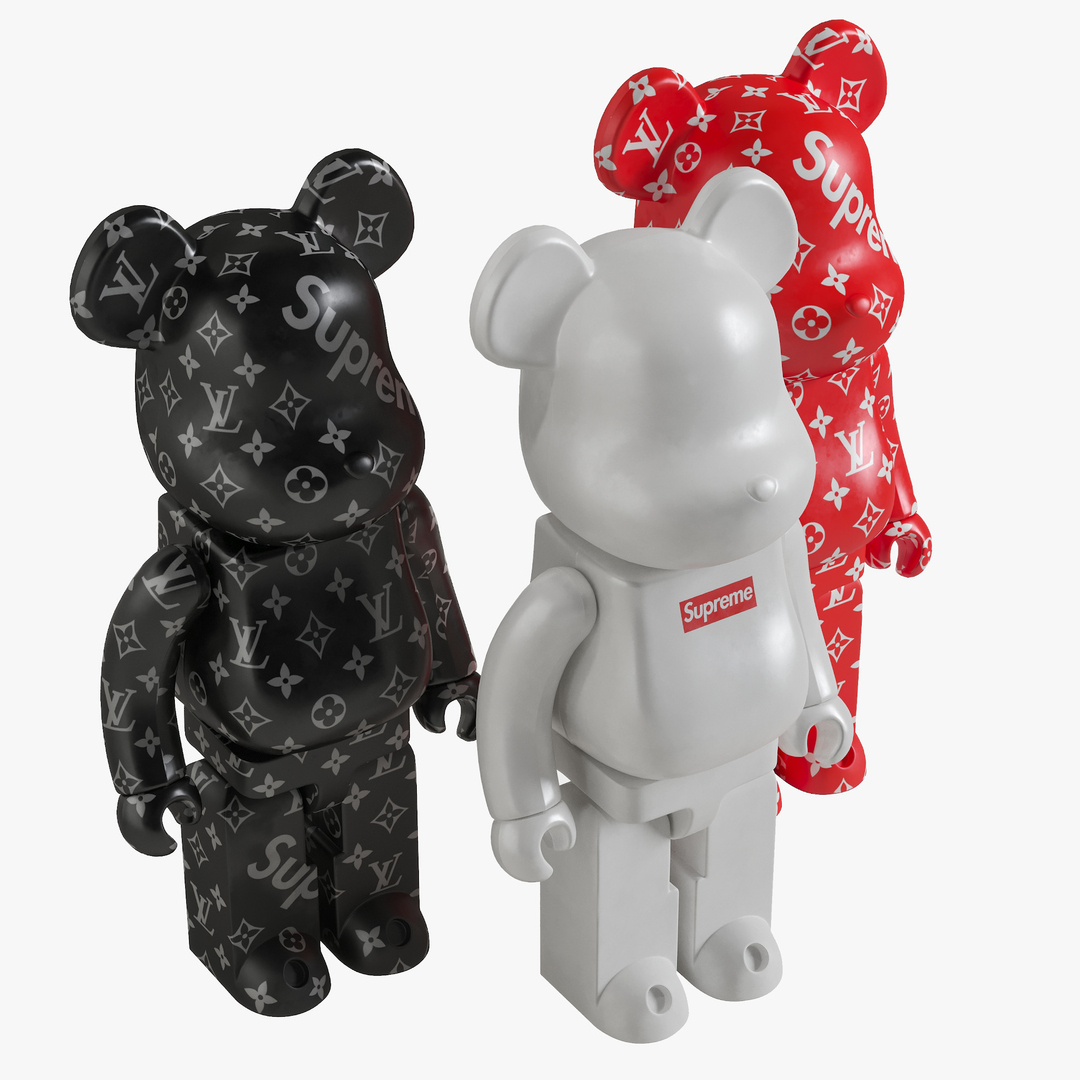 Bearbrick Supreme Set Model 3D - TurboSquid 1700078