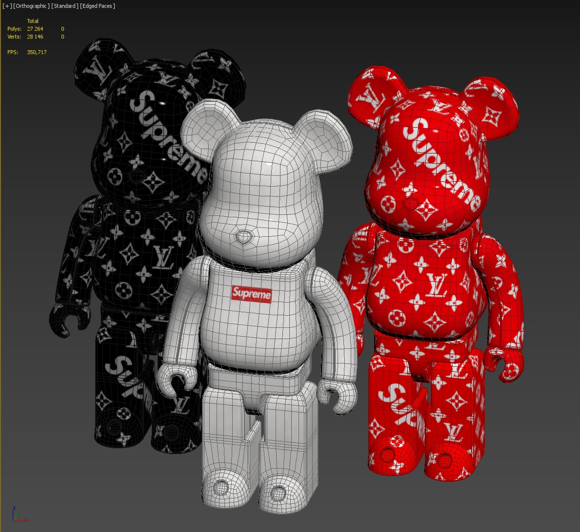 supreme bearbrick 1000