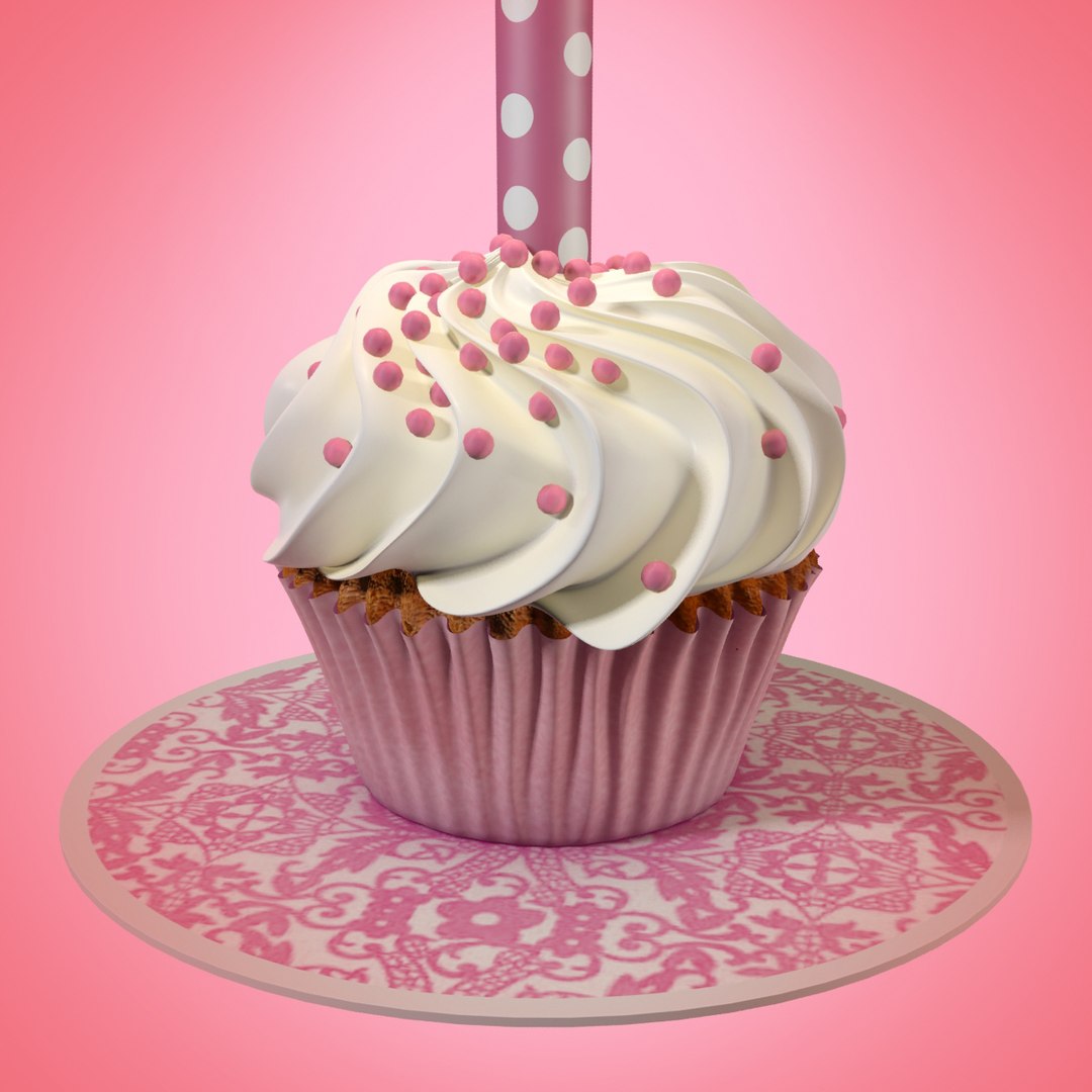Small Cake Candle Cream Max