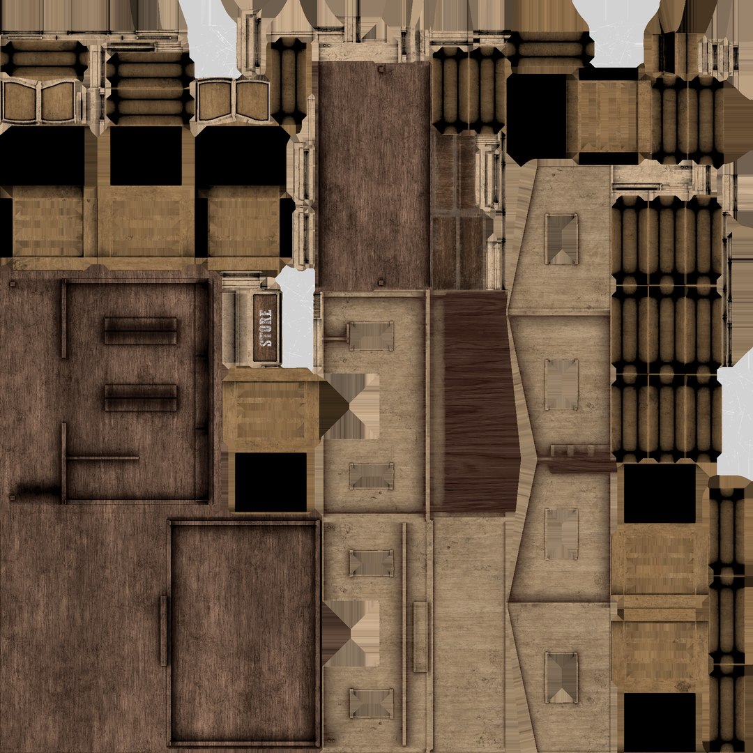 3D western store - wild west - TurboSquid 1709009