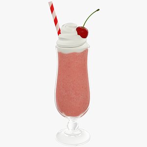 3D cocktail smoothie beverage