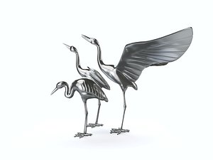 3D bird statue