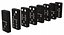 3D black domino knuckles set