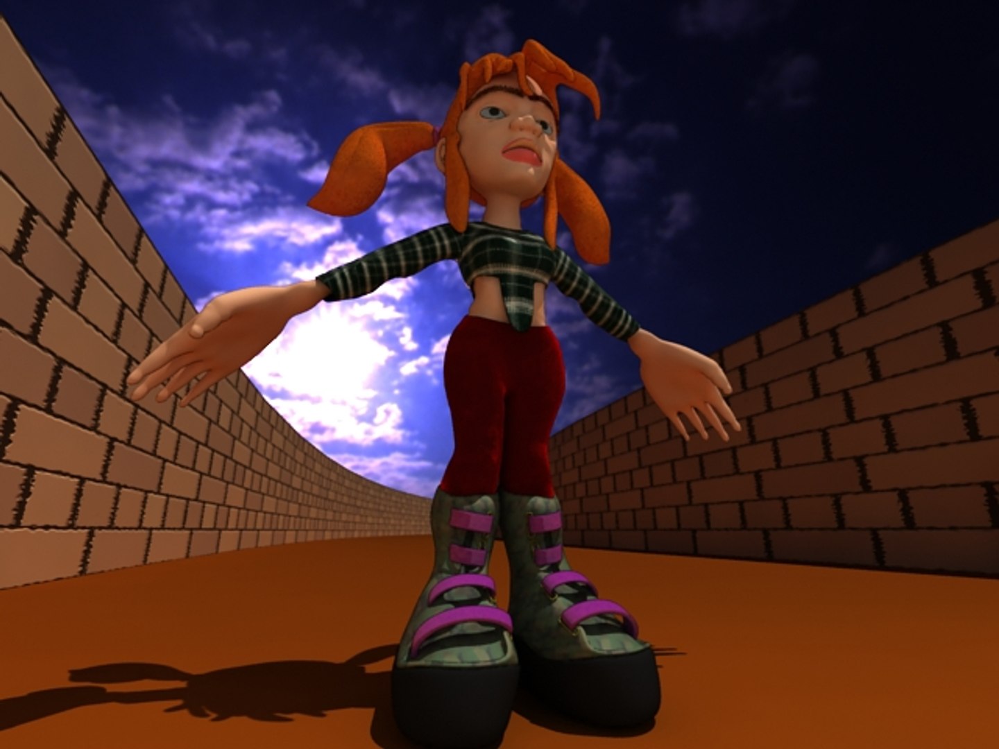 Peppermint Cartoon 3d Model