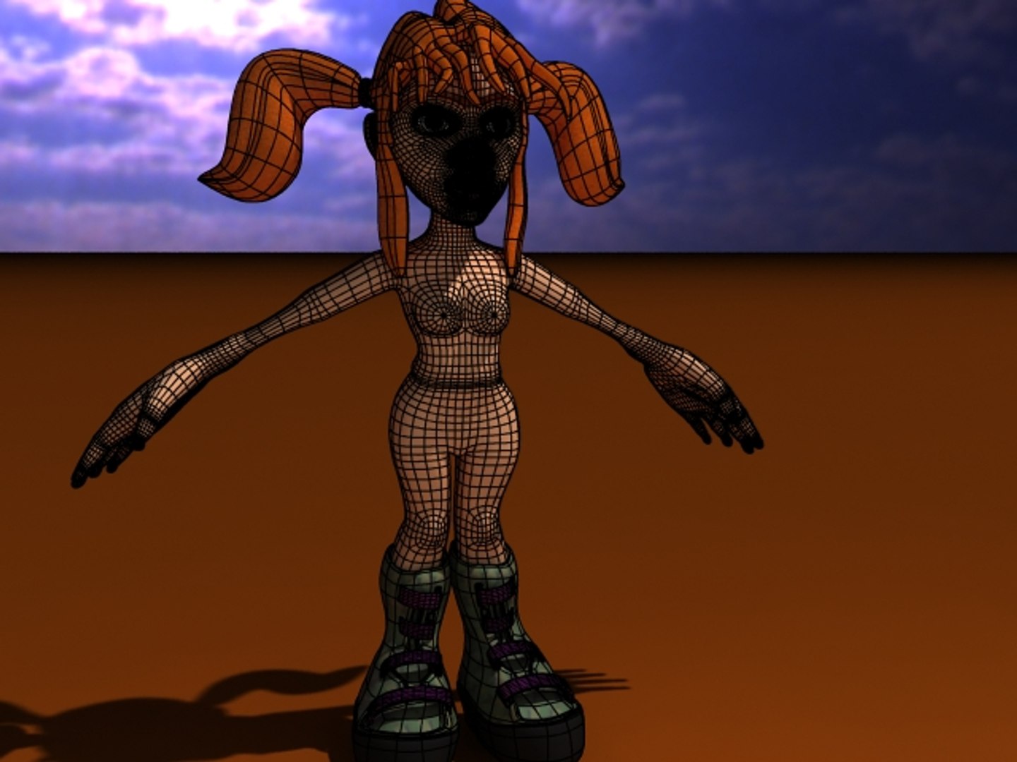 Peppermint Cartoon 3d Model