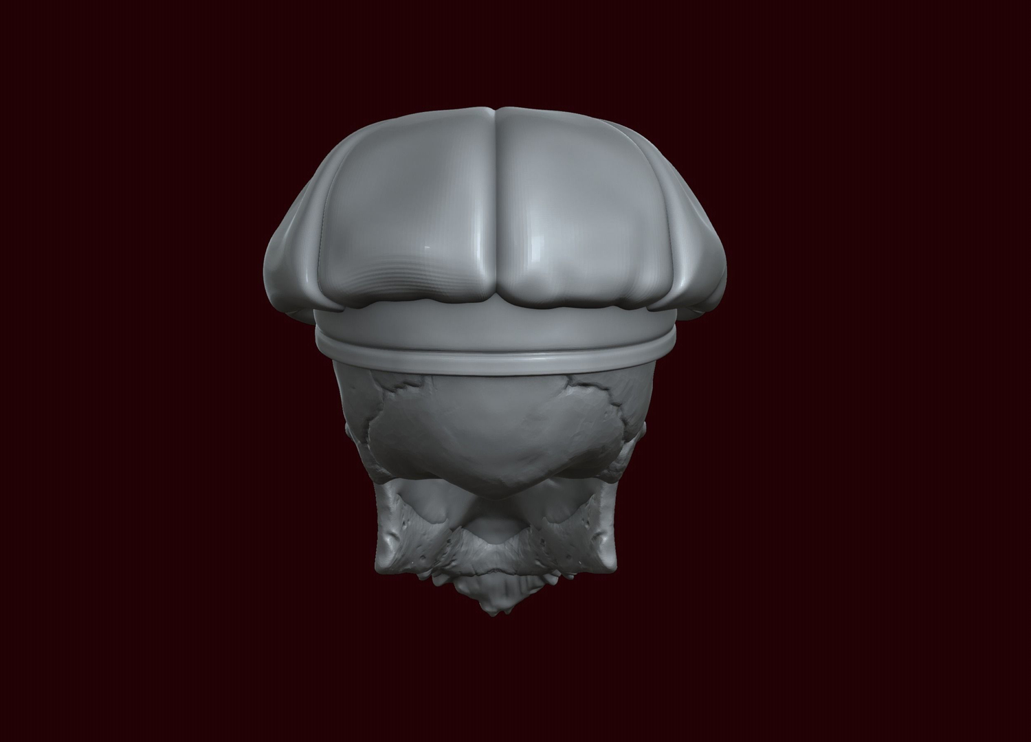 3D модель Череп в восьмилопастной шапке 3D-печать - TurboSquid 1877751
