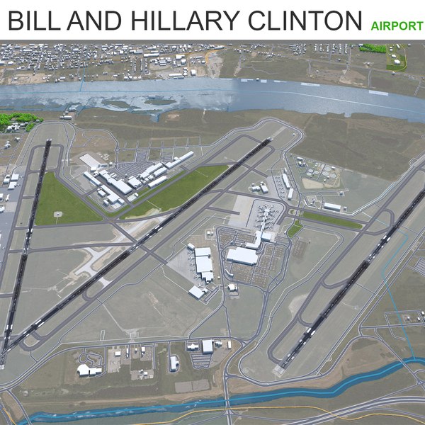 Bill and hillary clinton national airport model turbosquid 2005113