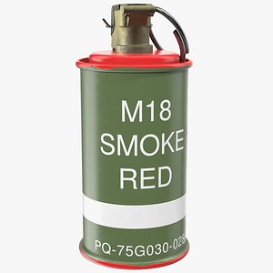 m18 colored smoke grenade 3D
