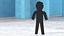 Plastic Stickman Rigged Black