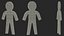 Plastic Stickman Rigged Black